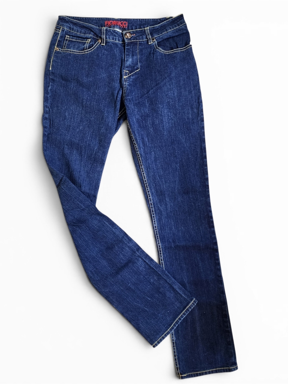 Fiorucci Safety Jeans Vintage 90s Y2K Mid Rise Straight Leg Denim Size 30